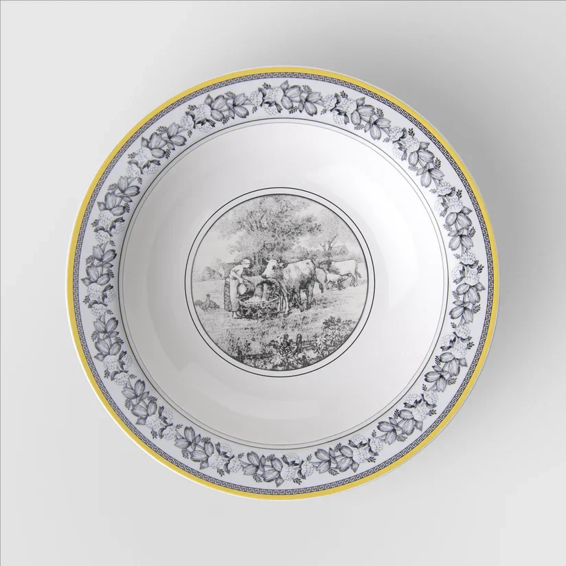 Bowl Rhovella Maison Tempo de Colher Porcelana Rústica 220ml Luxo