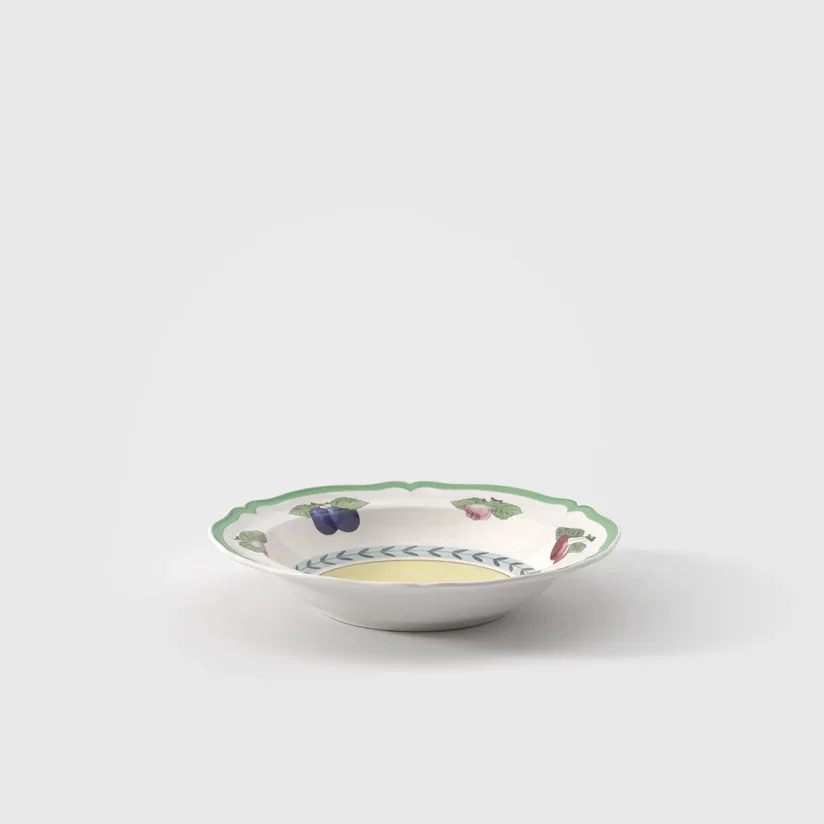 Bowl de Servir Rhovella Maison Dionysia Porcelana Frutas Luxo