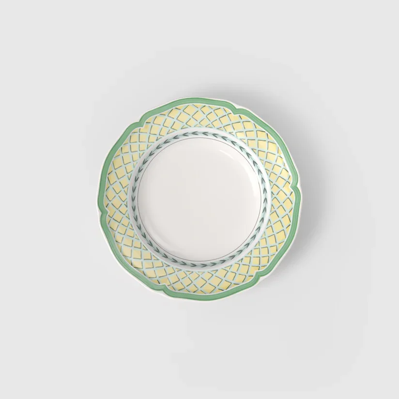 Prato Fundo Rhovella Maison Dionysia Porcelana Frutas Luxo