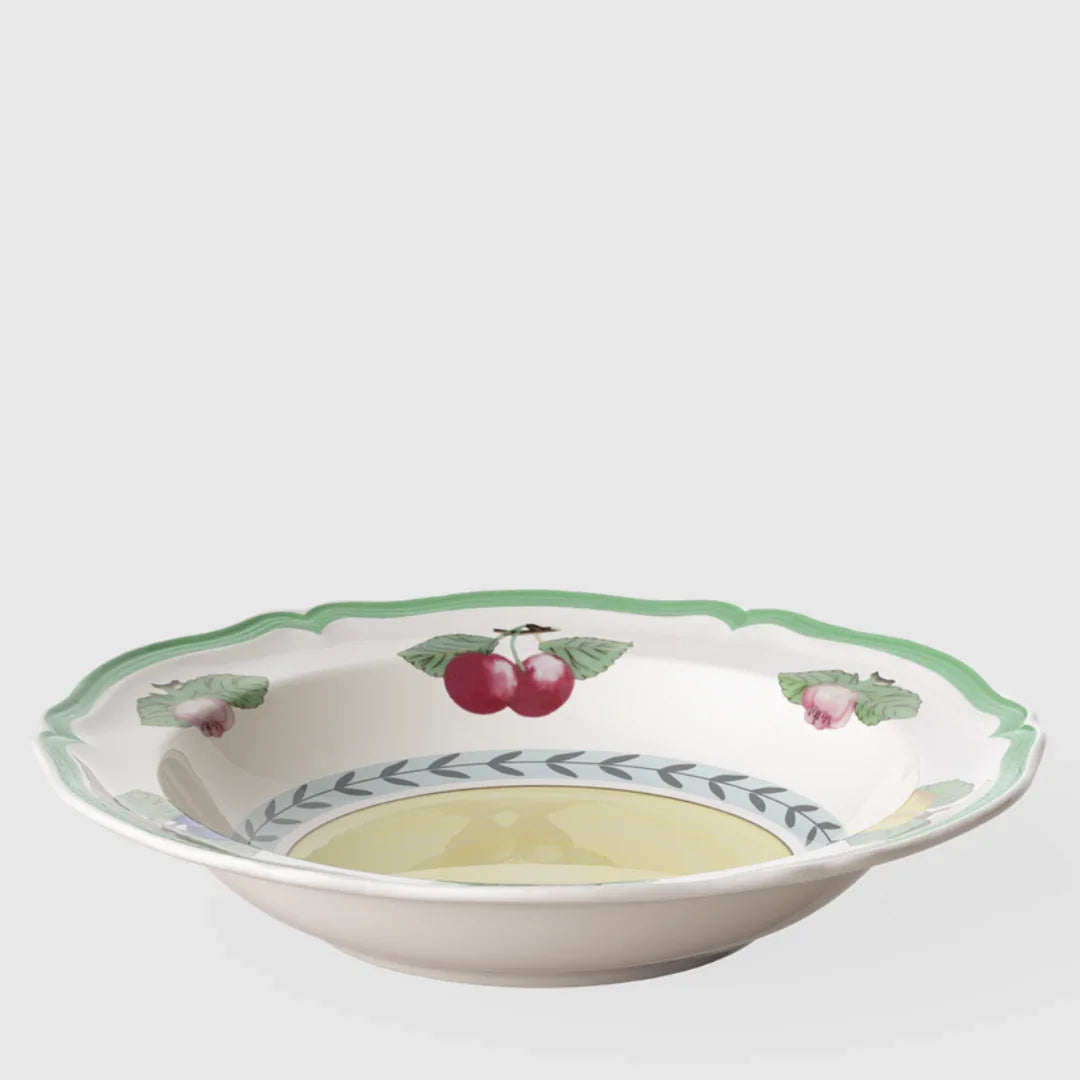 Bowl de Servir Rhovella Maison Dionysia Porcelana Frutas Luxo