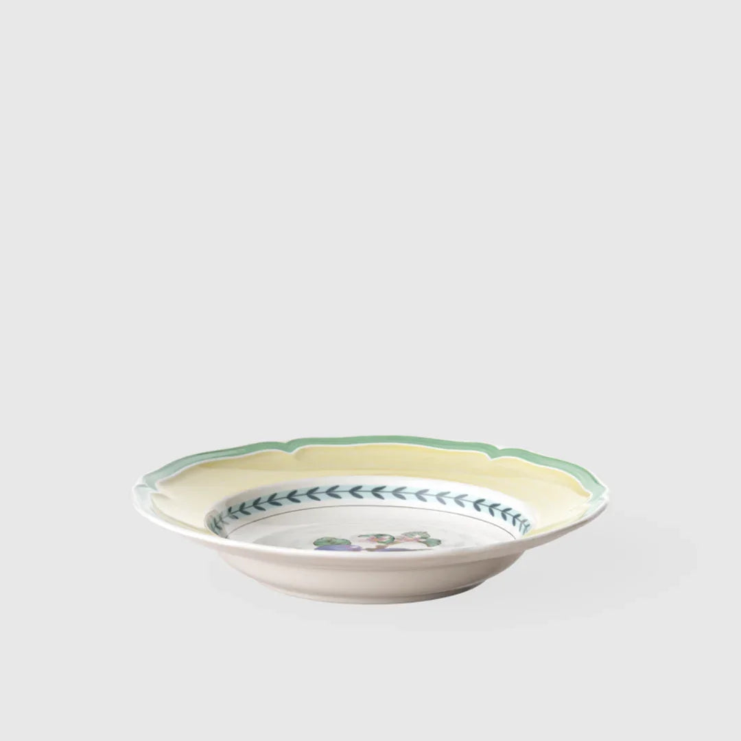 Prato Fundo Rhovella Maison Dionysia Porcelana Frutas Luxo