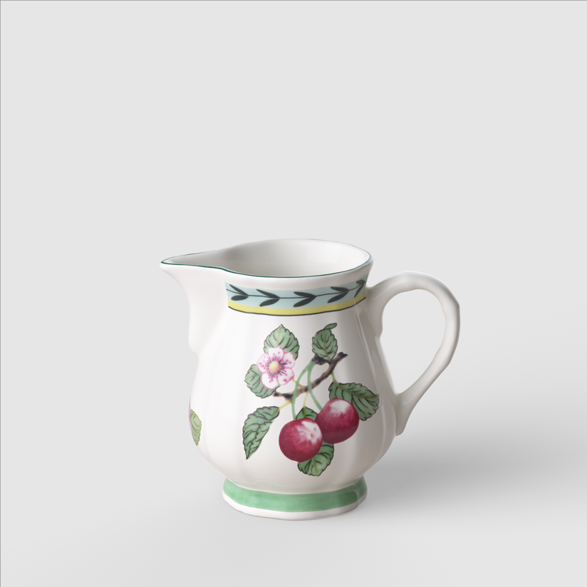 Jarra de Leite Rhovella Maison Dionysia Porcelana Frutas Luxo