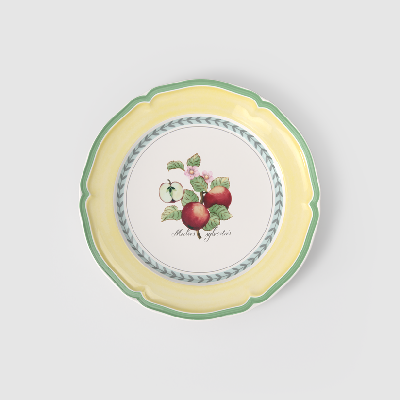 Prato Raso Rhovella Maison Dionysia Porcelana Frutas Luxo
