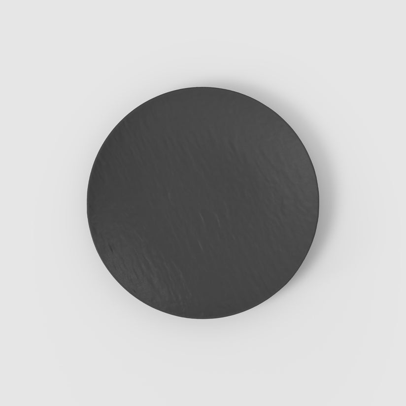 Prato Gourmet Rhovella Maison Caviar Noir Porcelana Preto Luxo