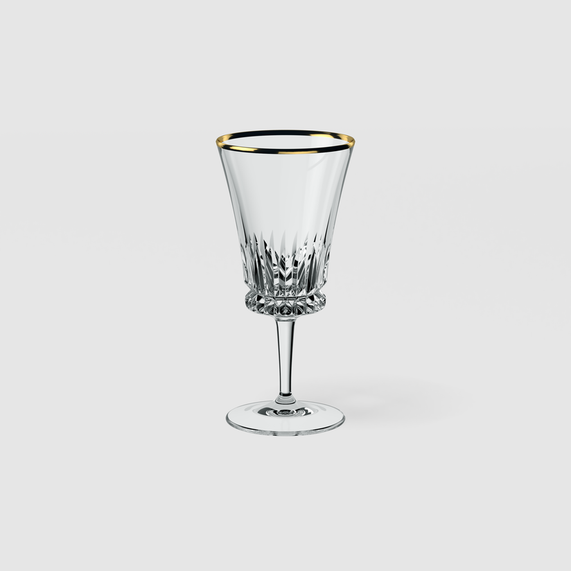 Taça Água Vinho Rosé Rhovella Maison Palace Cristal Luxo Fina