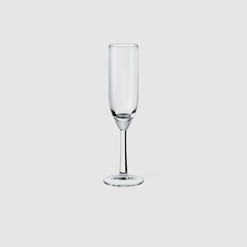 Taça Champagne Rhovella Maison Voile Cristal Puro 120ml Luxo