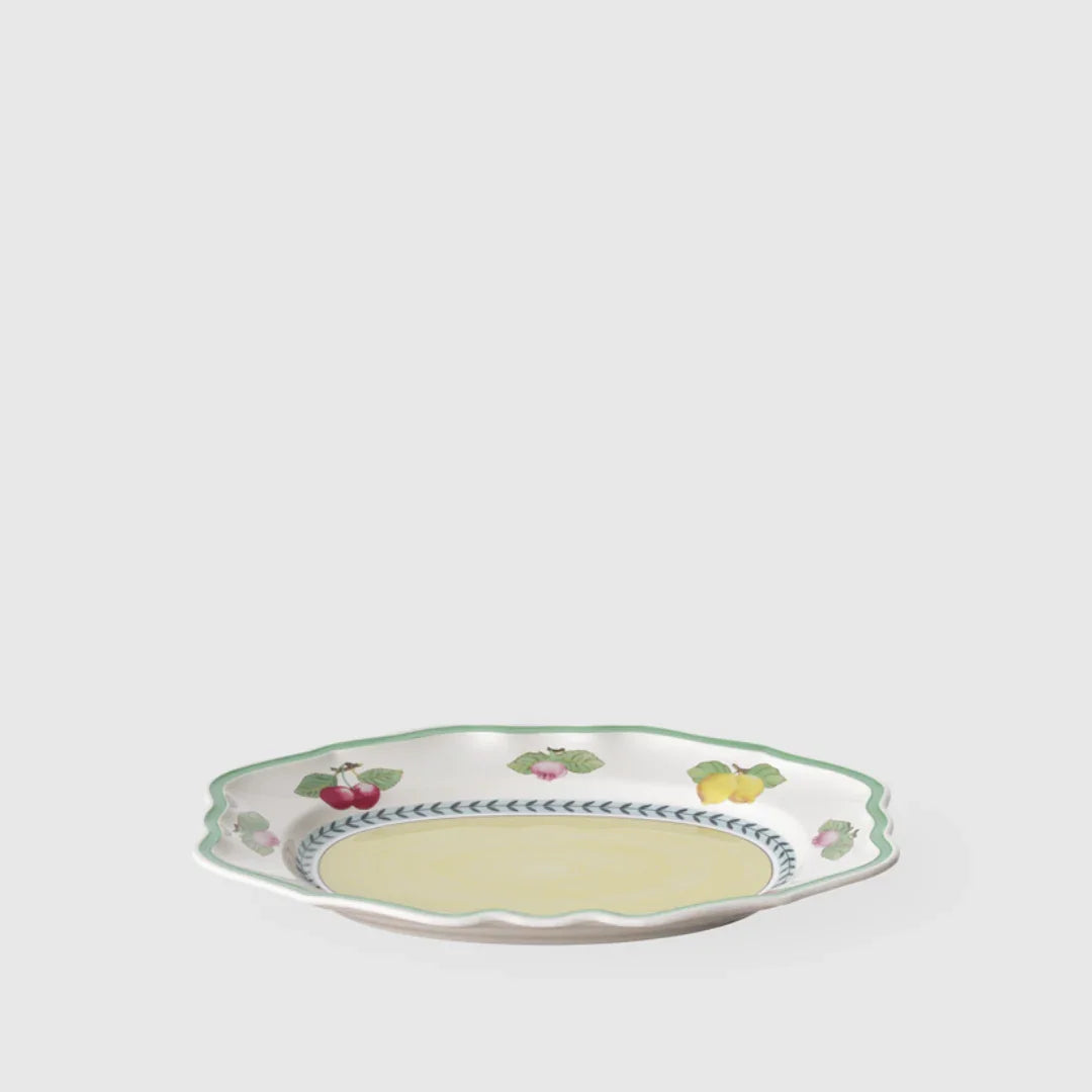 Travessa de Servir Rhovella Maison Dionysia Porcelana Frutas Luxo
