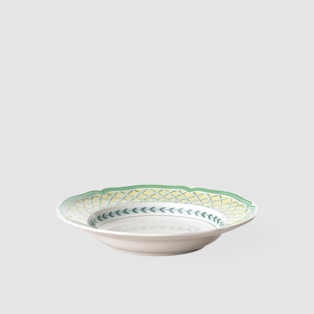 Prato Fundo Rhovella Maison Dionysia Porcelana Frutas Luxo