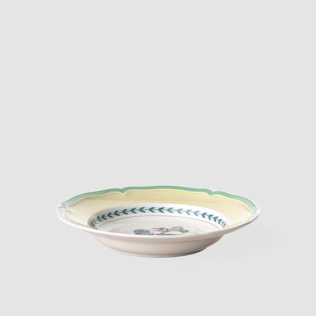 Prato Fundo Rhovella Maison Dionysia Porcelana Frutas Luxo
