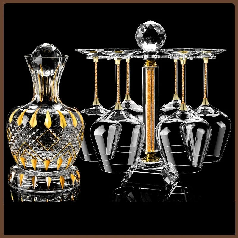 Decanter De Cristal Rotativo De Luxo Rhovella Maison