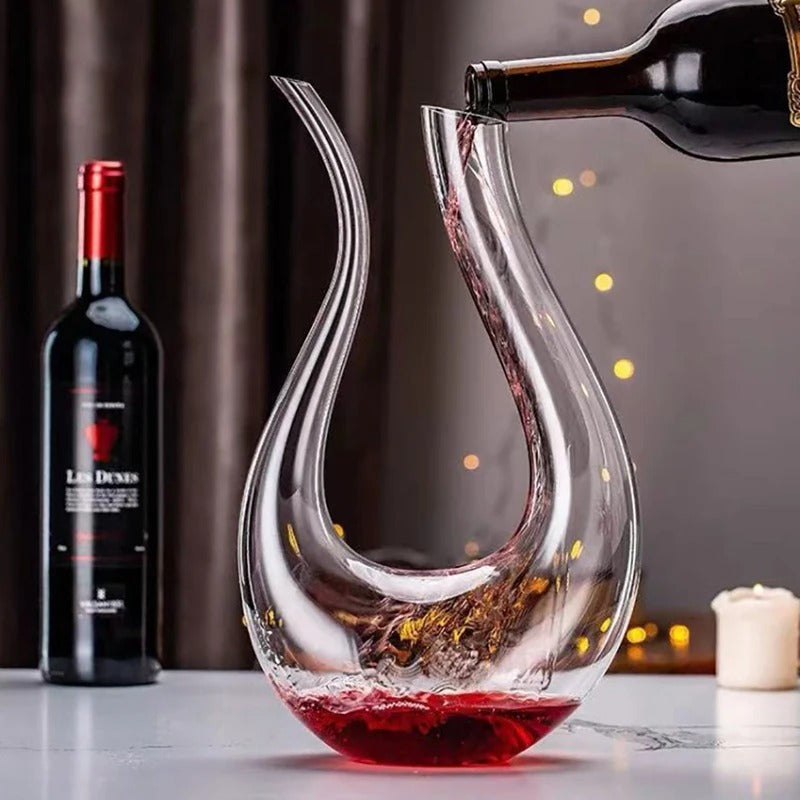 Decanter de Vinho em Cristal em Forma de Cisne Rhovella Maison