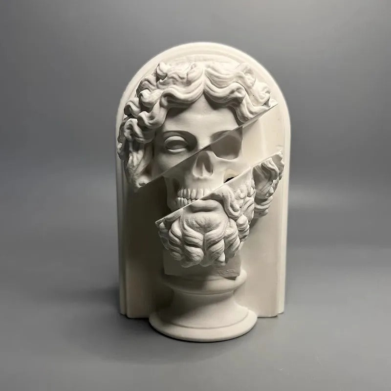 Escultura de Zeus em Gesso Rhovella Maison