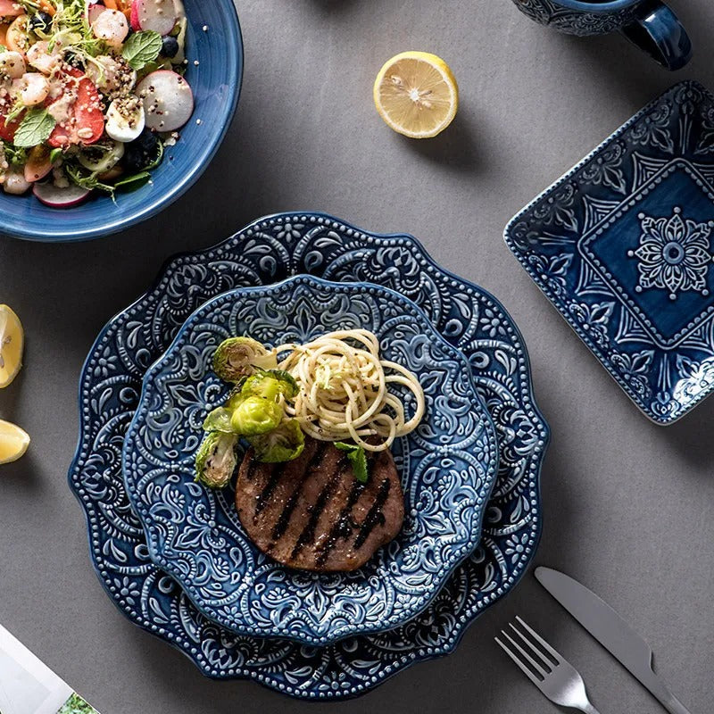 Conjunto De Jantar De Louças De Cerâmica Rhovella Maison