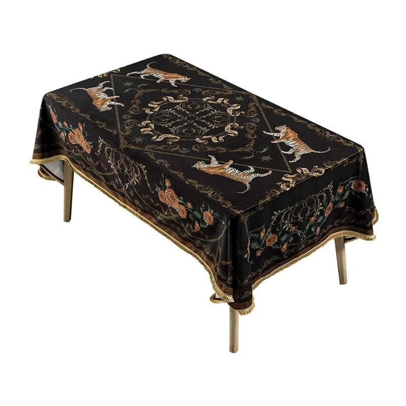 Toalha De Mesa De Veludo Luxuosa Rhovella Maison