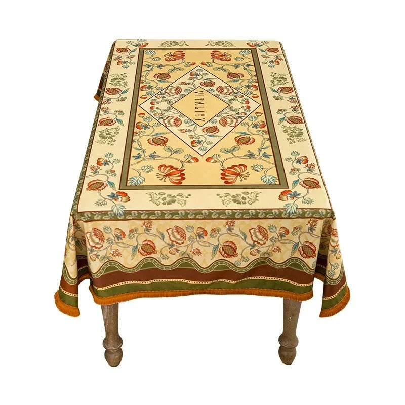 Toalha De Mesa De Veludo Luxuosa Rhovella Maison