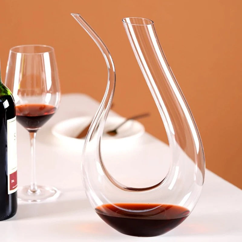 Decanter de Vinho em Cristal em Forma de Cisne Rhovella Maison