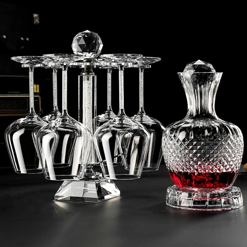 Decanter De Cristal Rotativo De Luxo Rhovella Maison