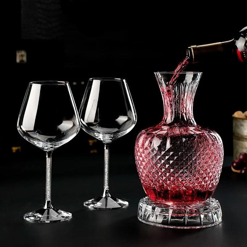 Decanter De Cristal Rotativo De Luxo Rhovella Maison