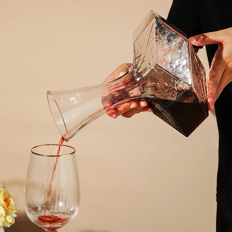 Decanter de Vinho Irregular Criativo 1450ml Rhovella Maison