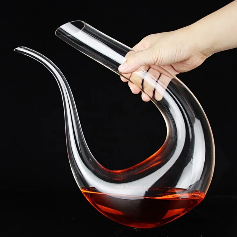 Decanter de Vinho em Cristal em Forma de Cisne Rhovella Maison