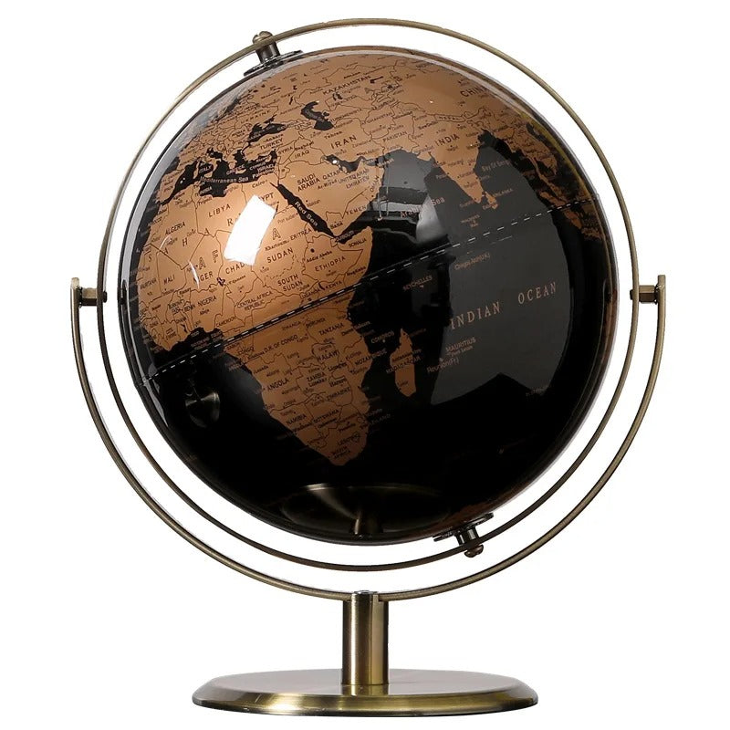 Ornamento Globo Preto e Dourado Rhovella Maison