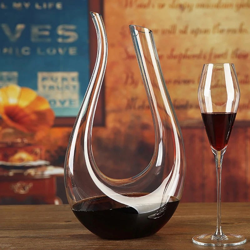 Decanter de Vinho em Cristal em Forma de Cisne Rhovella Maison