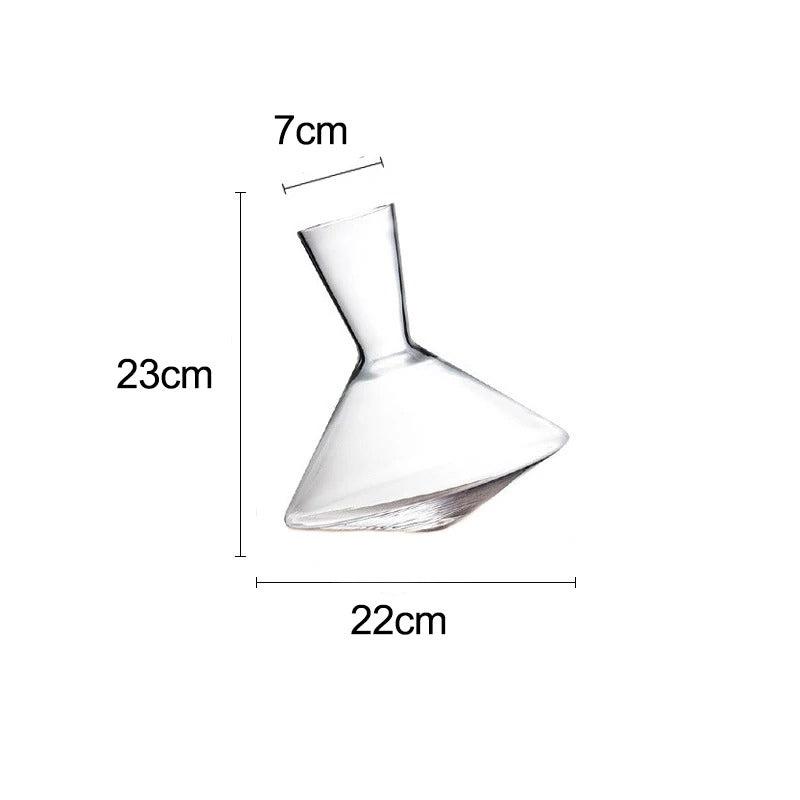 Decanter de Cristal de Alta Qualidade com Taça Rotativa 360° Rhovella Maison