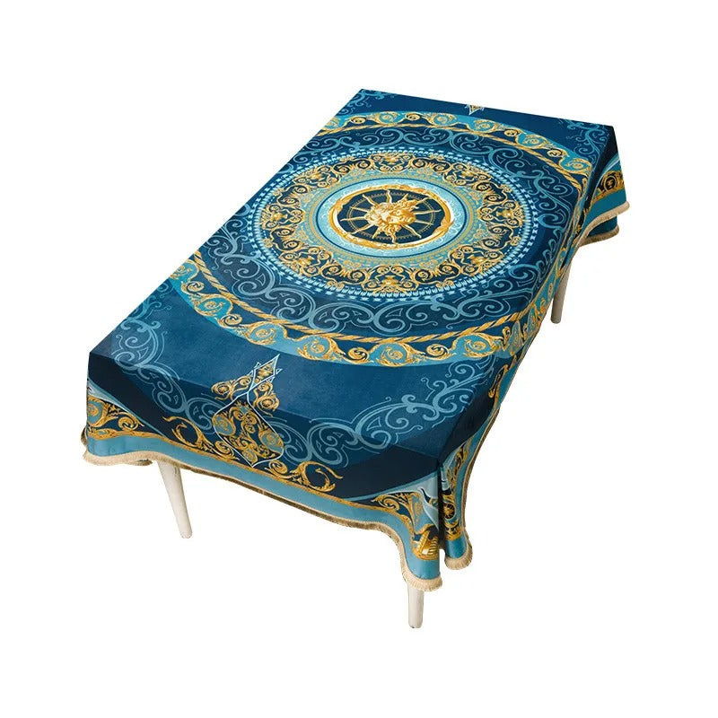 Toalha De Mesa De Veludo Luxuosa Rhovella Maison